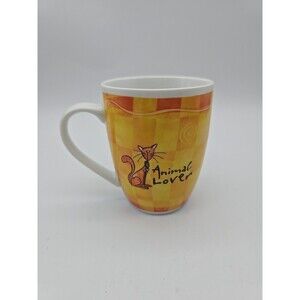 Cat Owner Animal Lover It's Only a Job Coffee Mug History Heraldry Porcelain